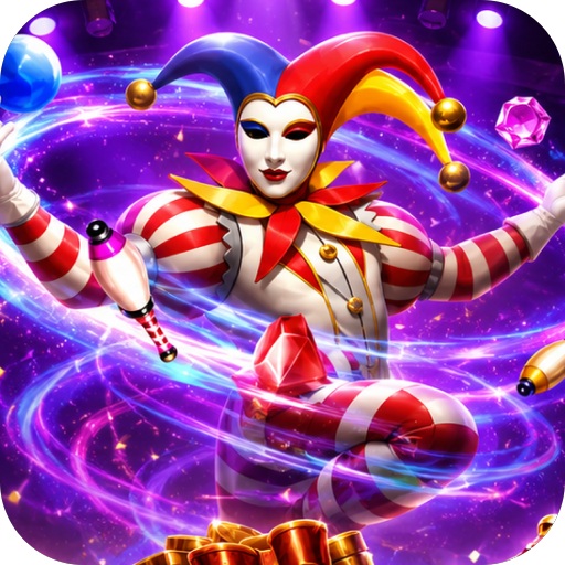 Jewels Memory game icon featuring jester character